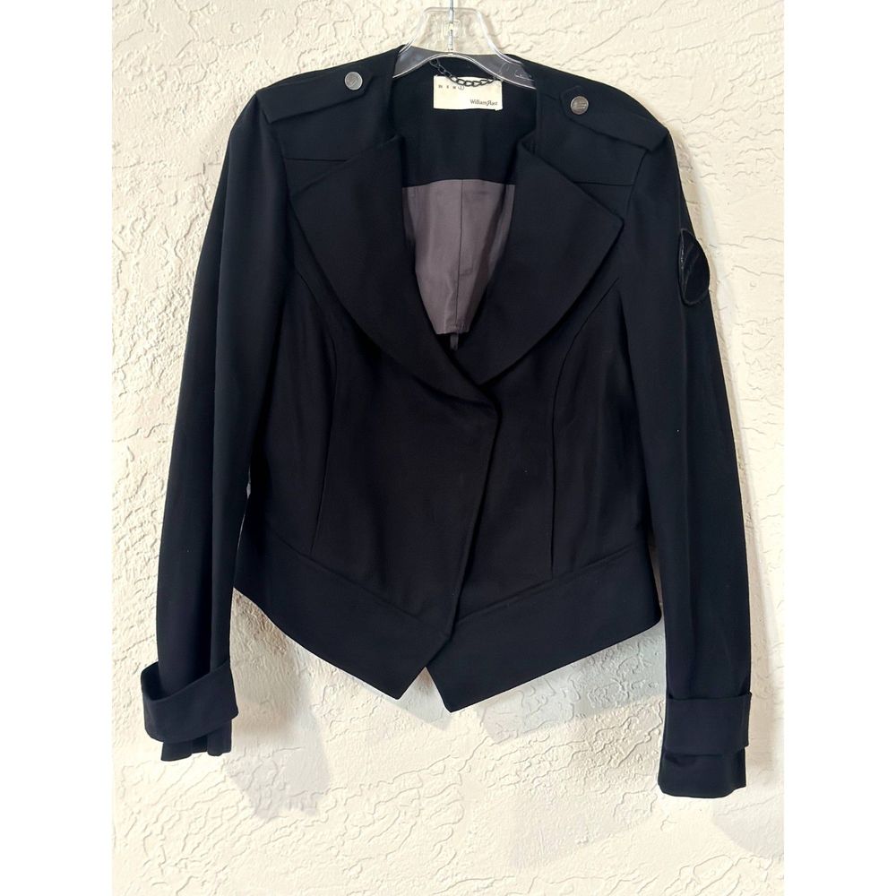 William Rast Rare Cropped Military Style Wool Jacket - Excellent Condition